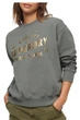 Жіночий світшот Superdry Luxe Metallic сірий із золотистим написом M W2011991A 5XZ (38) - зображення 4