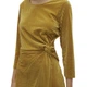 Жіноча сукня Vero Moda Mella елегантний золотий велюр M 10280540 GOLD (M) - изображение 3