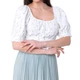 Жіноча коротка вишита блуза Guess Lulu з білим кроп-топом L W2GH39WEIV0 F0E1 (L) - зображення 1