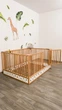 Детская деревянная кровать-манеж от Busy Wood «Оазис» с высокими бортиками, 190×90 см, Натуральное дерево+Белый - изображение 10