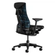 Офісне крісло Herman Miller Ембоді від Herman Miller X Logitech G Embody Gaming чорного кольору з синьою спинкою - изображение 2