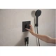 Смеситель для душа Hansgrohe Ecostat Comfort E термостатический, черный матовый хром (33711340) - изображение 11