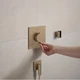 Смеситель для душа Hansgrohe Ecostat Comfort E термостатический, матовая бронза (33711140) - изображение 4