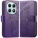 Чехол-книжка с рисунком UniCase Butterfly Pattern для Xiaomi Redmi Note 15 (4G/5G) / Poco M8 5G - Dark Purple - изображение 1