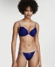 Комплект білизни Victoria’s Secret Soft Chambray Blue Embroidered Unlined Corset Bra Індиго 34DD-M - изображение 4