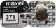 Батарейки Maxell SR920SW (371) 1.55V Silver Oxide, набор 2 шт, серебряно-оксидные для часов - изображение 2