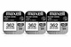 Батарейки Maxell SR721SW (362) 1.55V Silver Oxide, набор 3 шт, серебряно-оксидные для часов - изображение 2