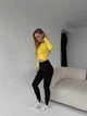 Жіночі безшовні легінси лосини зі штрипками Giulia Leggings STRAPS ENERGY чорний, L/X легінси спортивні висока посадка мікрофібра 200 DEN - изображение 7