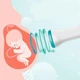 Доплер фетальный ультразвуковой для беременных 3 МГц с ЖК-дисплеем, портативный прибор для прослушивания и контроля сердцебиения плода дома, монитор сердечного ритма ребенка на батарейках, Белый с бирюзовым, JSL-T501-White/Green - изображение 10