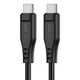 Кабель ACEFAST C3-03 Type-C to Type-C 3A, 60W, 1.2m, TPE, TPE connectors, чорний - изображение 1