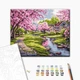 Картина по номерам Сакура у дома 40x50 BS54231 - изображение 2