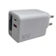 Зарядний пристрій GaN 80W з кабелем Type-C, USB + USB-C (A+C), швидка зарядка QC3.0, універсальний адаптер для смартфонів і ноутбуків White - изображение 1