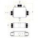 Коробка розподільна герметична M686-T 3xM25 (4-8мм)+863-5 IP68 - зображення 4