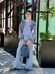 Футболка хлопковая женская Uniqlo 67050388 2XL Синий/Белый (1159856579) - изображение 4