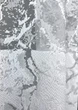 Короткий тюль жаккард мрамор, высотой 1,2м. Цвет белый. Код 2004т - изображение 3
