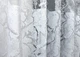 Короткий тюль жаккард мрамор, высотой 1,2м. Цвет белый. Код 2004т - изображение 5