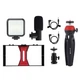 Набор для влогинга Video Making Kit AY49X для смартфона с LED подсветкой микрофоном и штативом для блоггинга контента - изображение 4