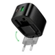 Адаптер сетевой C to C cable HOCO folding charger set CS101A |1USB/1Type-C, 20W/3A, PD/QC| - изображение 6