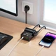Адаптер сетевой HOCO Win 1 position PD desktop socket AC33 (L=1.5M) |2Type-C/1USB/DC, 30W/3A, PD/QC| - изображение 4