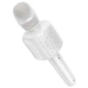 Караоке мікрофон HOCO Shine karaoke microphone L24 |BT5.4, USB/TF/AUX, RGB| White - зображення 2