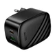 Адаптер сетевой HOCO folding charger CS101A |1USB/1Type-C, 20W/3A, PD/QC| - изображение 4