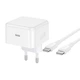 Адаптер сетевой HOCO C to C cable Speed single port PD charger set C161A |1Type-C, 40W/3A, PD/QC| - изображение 7
