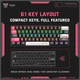 Клавиатура Onikuma USB with RGB Mechanical gaming keyboard 61 keys G55 |ENG Layouts| Black - изображение 5