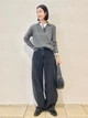 Пуловер женский Uniqlo 884303109 S Серый (1159856751) - изображение 5