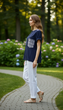 Блуза inDresser XS Темно-синій (IN-0821Я010А-Navy-blue) - зображення 2