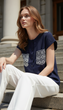Блуза inDresser XS Темно-синій (IN-0821Я010А-Navy-blue) - зображення 7