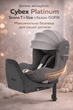 Автокресло детское автолюльки для новорожденных Cybex Platinum Sirona Ti с базой ISOFIX в машину для младенцев от 0 до 4-х лет Mirage Grey - изображение 1