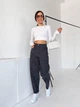 Брюки женские Baggy вельветовые Nobilitas 50/52 графитовые - изображение 3
