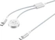 Беспроводное зарядное устройство CX030 Type-c to Type-c+ Metal Apple Watch Watch Charger Braided Cable White (XO-CX030) - изображение 2