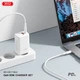 Мережевий зарядний пристрій XO CE17 65W GaN Fast Charger (1USB-C 65W/1USB-A 22.5W) White (XO-CE17) - зображення 4