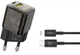 Мережевий зарядний пристрій XO CE05 GAN PD30W+QC3.0 18W fast charger with lighting cable Brown (XO-CE05+L) - зображення 1
