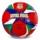 Мяч футбольный №5 PU Гриппи сшит вручную BALLONSTAR LIVERPOOL FB-0047-827 Красный-синий-зеленый - изображение 2