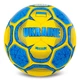 Мяч футбольный №5 PU Гриппи сшит вручную BALLONSTAR UKRAINE FB-5182 Желтый-голубой - изображение 2