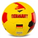 Мяч футбольный №5 PU Гриппи сшит вручную BALLONSTAR GERMANY FB-0047-797 Желтый-красный - изображение 2