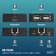 Удлинитель Digitus USB 2.0, для использования с кабелем Cat6, до 150 м, 4х USB-A Черный (DA-73120) - изображение 5