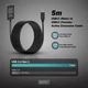 Удлинитель Digitus USB 3.2 Gen1 Active Cable 5G, C/M-C/F, 10 м Черный (DA-73109) - изображение 4