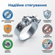 Силовой хомут 149-161/26мм для шлангов GBS оцинкованная сталь высокое давление шарнирный одноболтовый - изображение 2