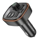 АЗУ с FM-модулятором BOROFONE BC59 Heroic car BT FM transmitter Black - изображение 3