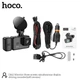 Відеореєстратор HOCO DI62 Warrior three-screen simultaneous display driving recorder (wifi version) |720p front/480p rear/480p inner| Black - зображення 6