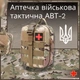 Аптечка АВТ-23 (ЇFАK) подсумкой быстросъем MOLLE Multicam 26 позиций -37 предметов - изображение 1