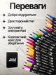 Маркери акварельні двосторонні Dual Brush 60 шт фломастери на водній основі художні для малювання з сумкою - зображення 2
