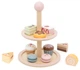 Набір ігровий Дерев’яна Солодка етажерка Viga PolarB Макаруни та тістечка (6971608442841) - зображення 1