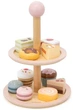 Набір ігровий Дерев’яна Солодка етажерка Viga PolarB Макаруни та тістечка (6971608442841) - зображення 2