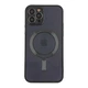 Чохол TPU Metallic Full Camera with Magsafe для iPhone 12 Pro Max Black - изображение 1