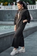 Жіночий костюм plus size з двонитки (кофта+штани) Seventeen XL Чорний (2000000154053) - изображение 5