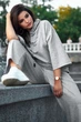 Жіночий костюм plus size з двонитки (кофта+штани) Seventeen XL Сірий (2000000154015) - изображение 2